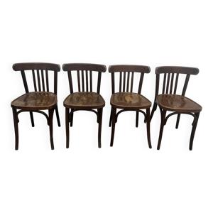 Ensemble de 4 chaises - bistrot
