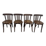 Ensemble de 4 chaises de bistrot .