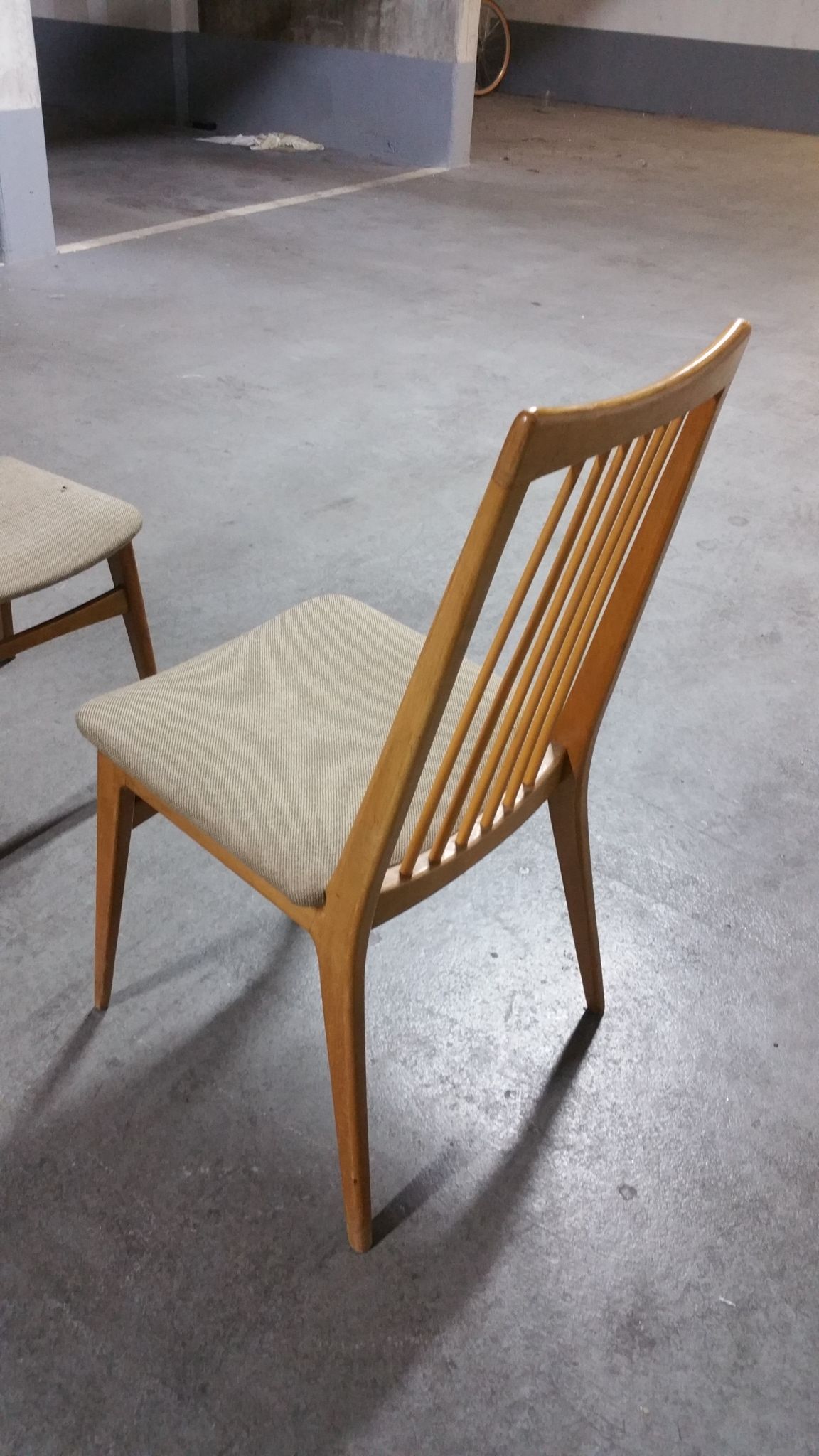 6 chairs Scandinavian years 50 60 Lubke