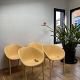 Series of 4 Soft Egg armchairs by Starck for Driade, Italy