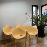 Series of 4 Soft Egg armchairs by Starck for Driade, Italy