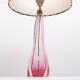 Val saint Lambert Crystal Glass Table lamp 1960s Belgium