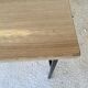 Desk with drawers and tubular metal feet