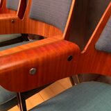 Ensemble de quatre chaises années 1960