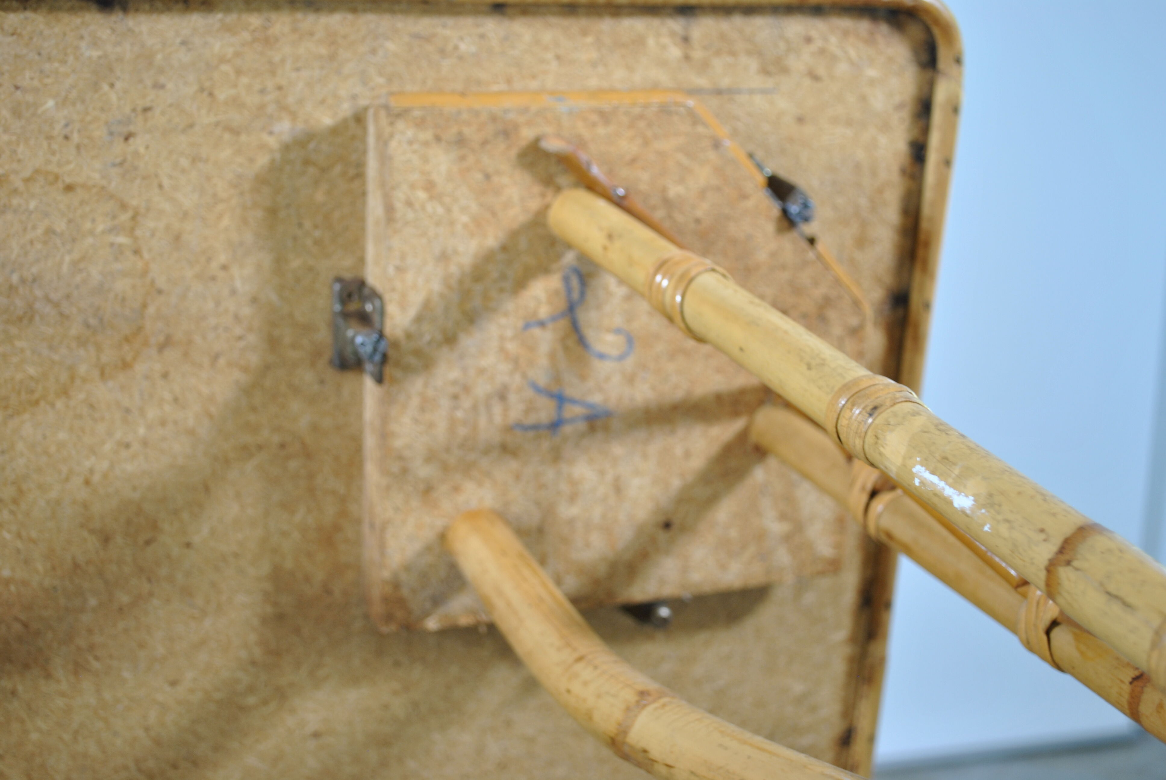 Rattan dining table year 60