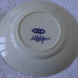 Plate plate sarreguemines model cluny late 19th