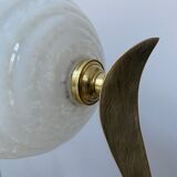Lot 2 old vintage clichy glass sconces