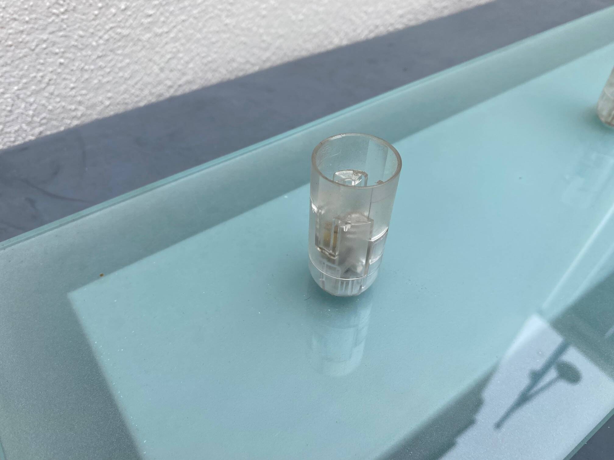 Fontana arte ceiling lamp suspenion design ceiling tempered glass 70s