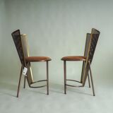 Set of 2 Sevilla EXPO '92 chairs by Frans Van Praet for Belgochrom (#35 & #36 /100)