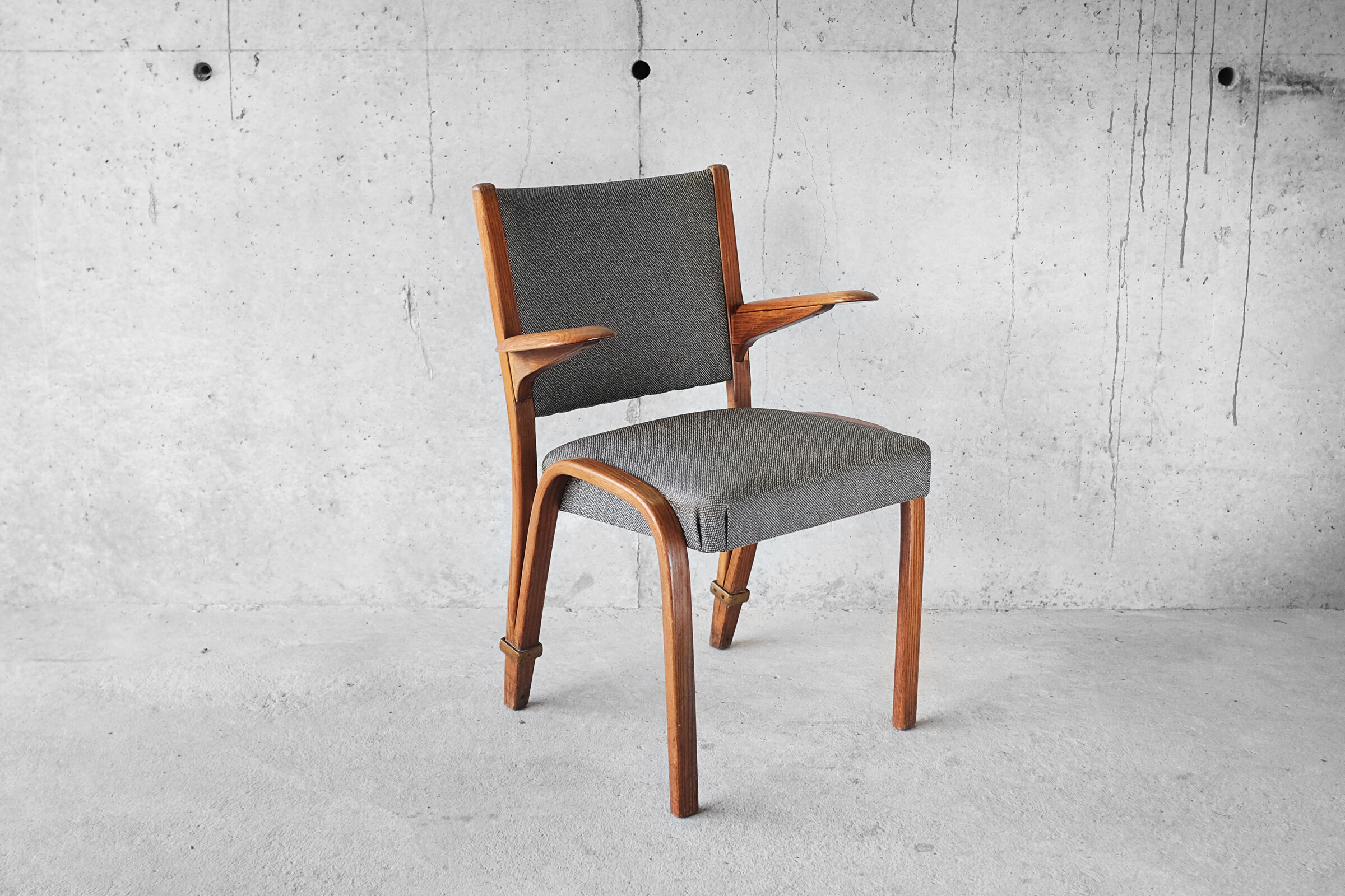 Armchair Steiner "Bow Wood" by Wilhelm Von Bode 1950