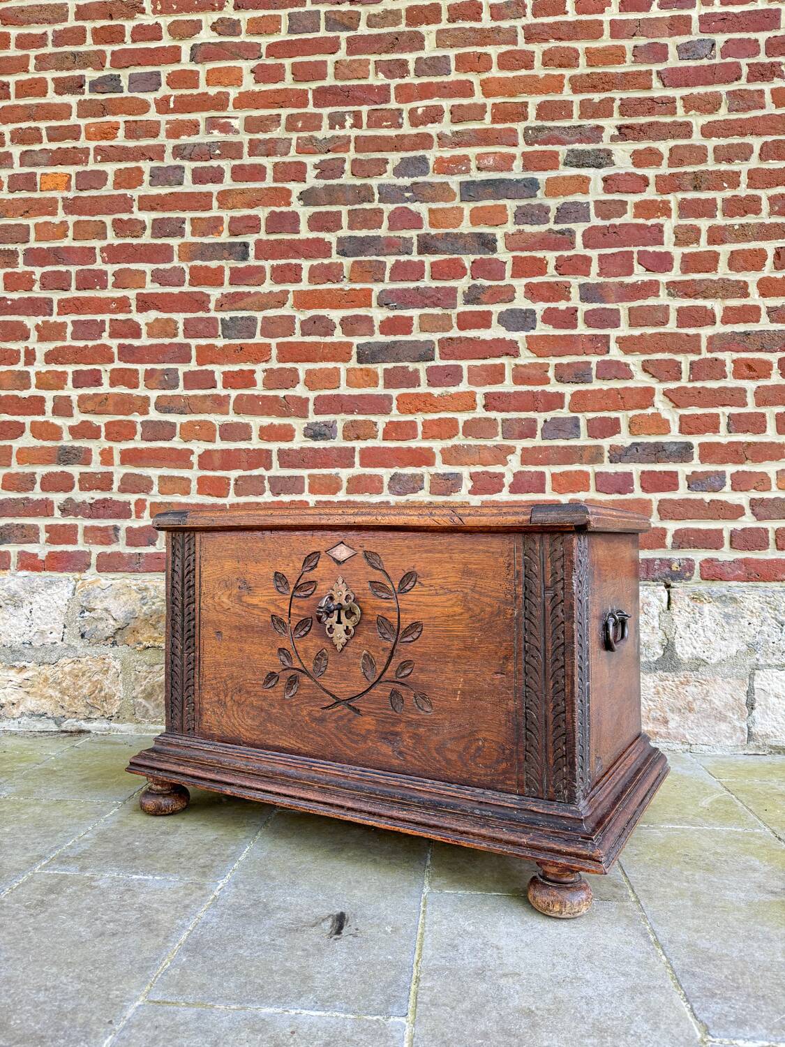 Chest In High Period Oak From XVII Eme Century