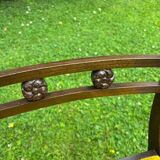 Set of 6 carved wooden chairs