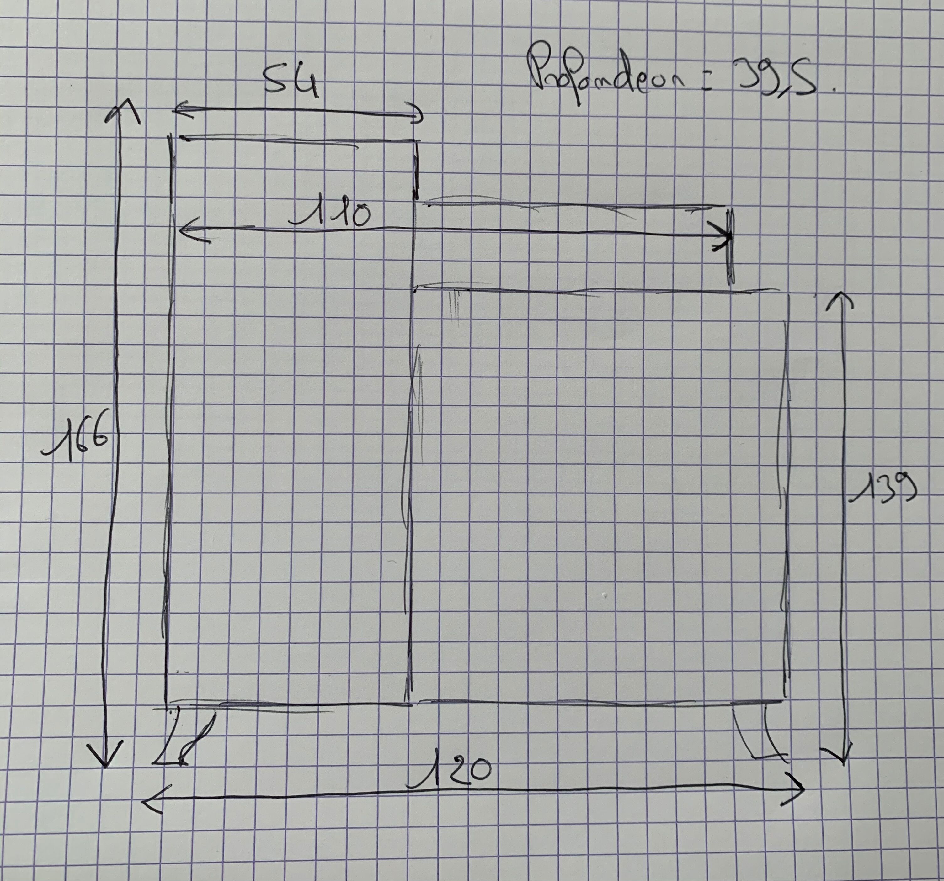Vintage asymmetrical wardrobe