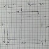 Vintage asymmetrical wardrobe