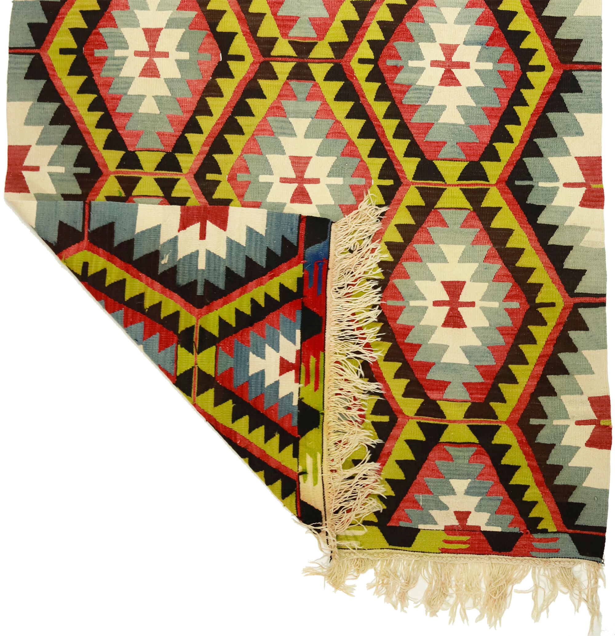 Anatolian handmade kilim rug 300 cm x 180 cm