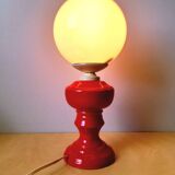 Ceramic and opaline lamp 1970.