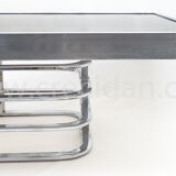 Chrome-designed coffee table