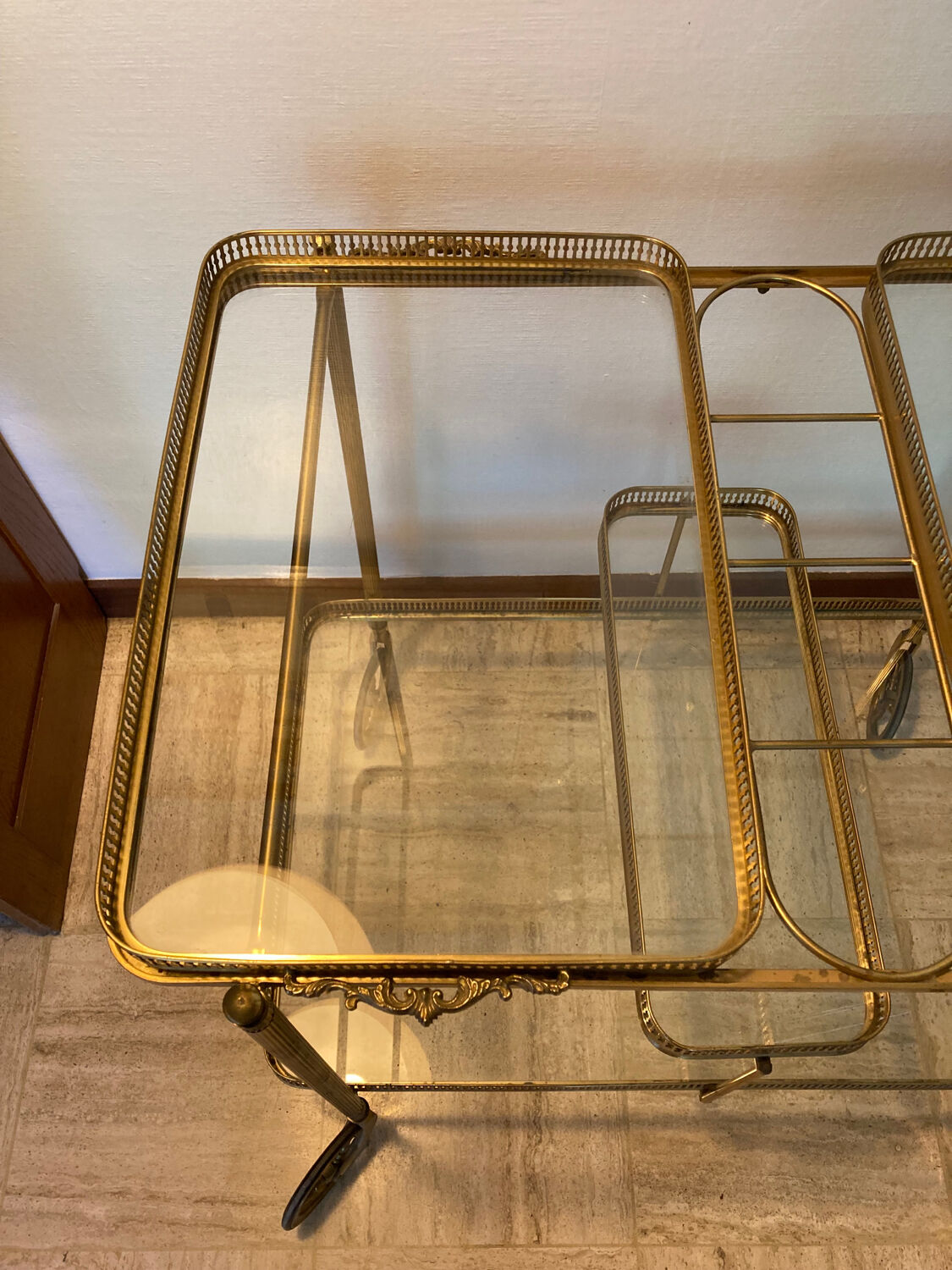 Neoclassical bar cart from the 1950s
