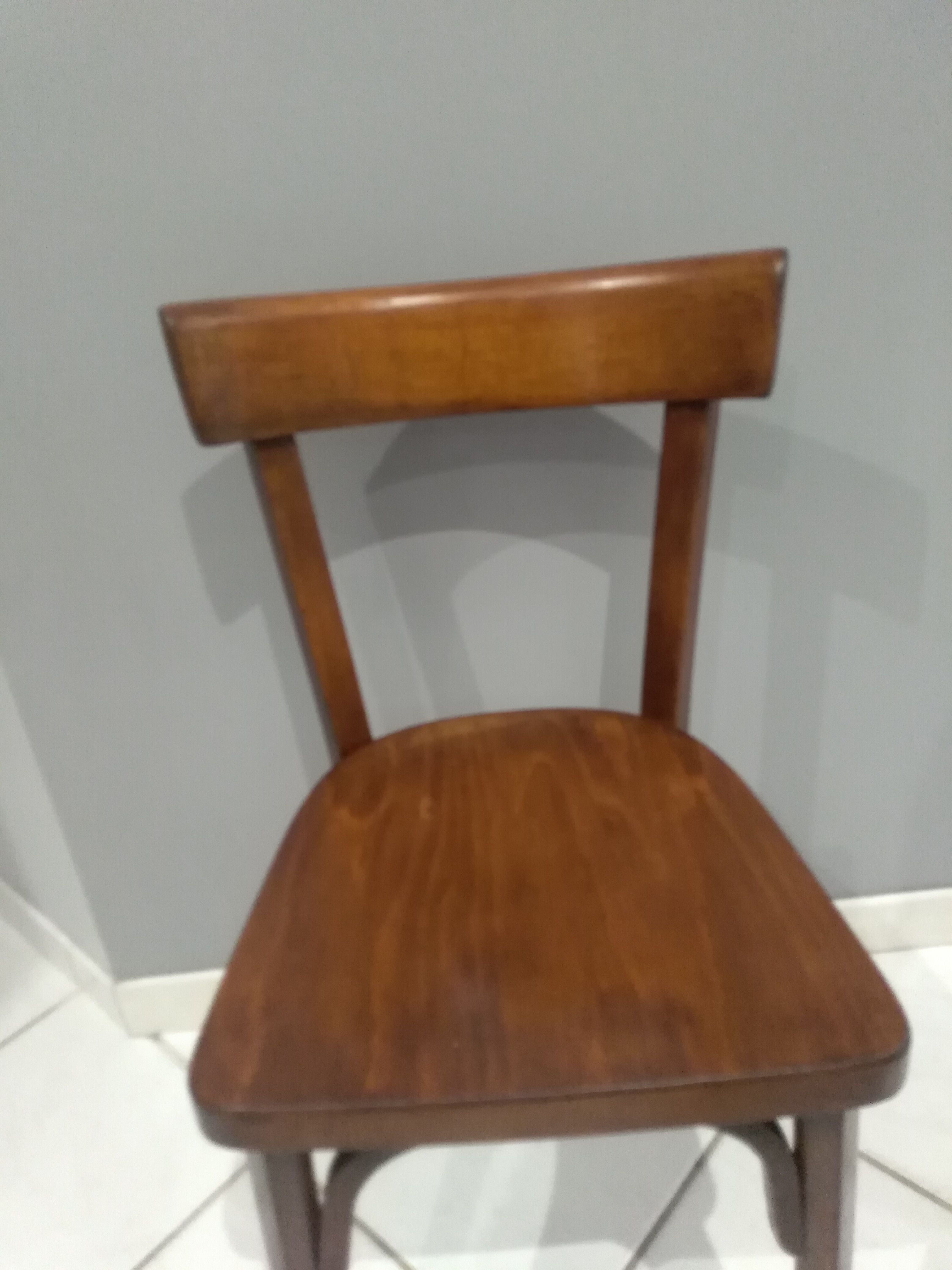 Suite de 6 chaises de bistrot Baumann vintage 1968