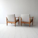 Pair of vintage Scandinavian armchairs by Ferd. Lundquist Göteborg