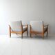 Pair of vintage Scandinavian armchairs by Ferd. Lundquist Göteborg
