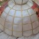 Lampe suspension en nacre et laiton
