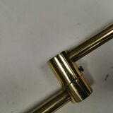 Danish “swing arm” wall lamp in brass by Lyskaer Lightning (LB) 1980s.