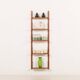 Mid century modern teak  upcycled shelving unit