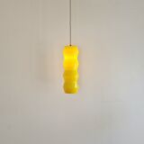 Yellow Murano glass pendant lamp, Sweden 1960