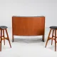 Erik Buch boomerang dry bar set in teak Dyrlund Denmark 1960
