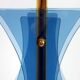 Lampe italienne, piètement en verre, années 60