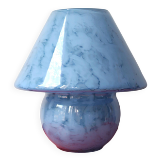 Blue glass mushroom lamp 70 80