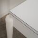 White extendable table, Italian design, 1980s, made in Italy