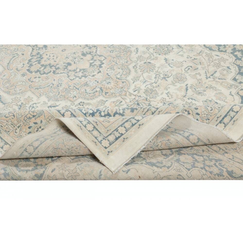 One of a kind Vintage Turkish Area Rug. Handmade Large Carpet for Rustic, Country & Farmhouse Decor