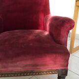 Velvet armchair