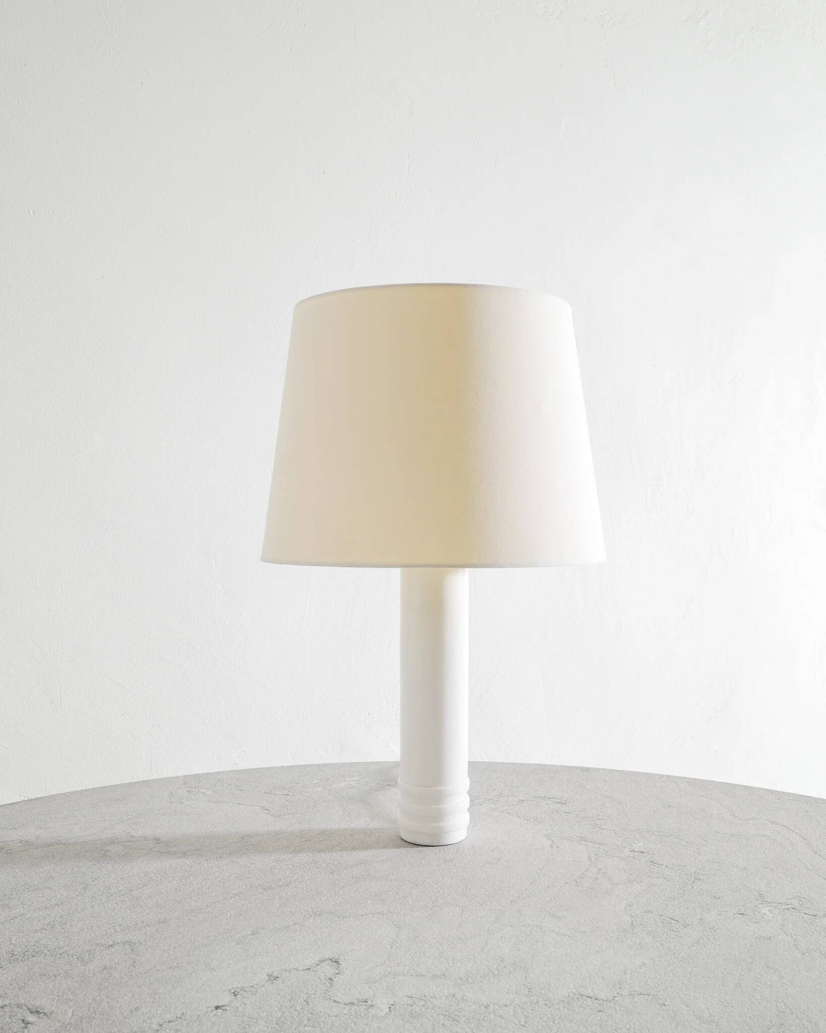 Swedish Mid Century Cylindrical Marble Lamp by Bergboms, 1960s