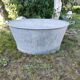 Old oval zinc basin