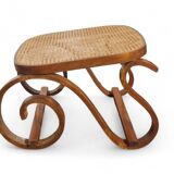 Curved wooden footrest