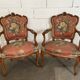 Pair of convertible armchairs