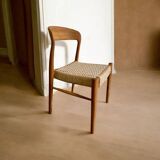 teak and rope chair