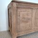 Large antique wedding chest in raw oak from the 19th century (shallow depth)