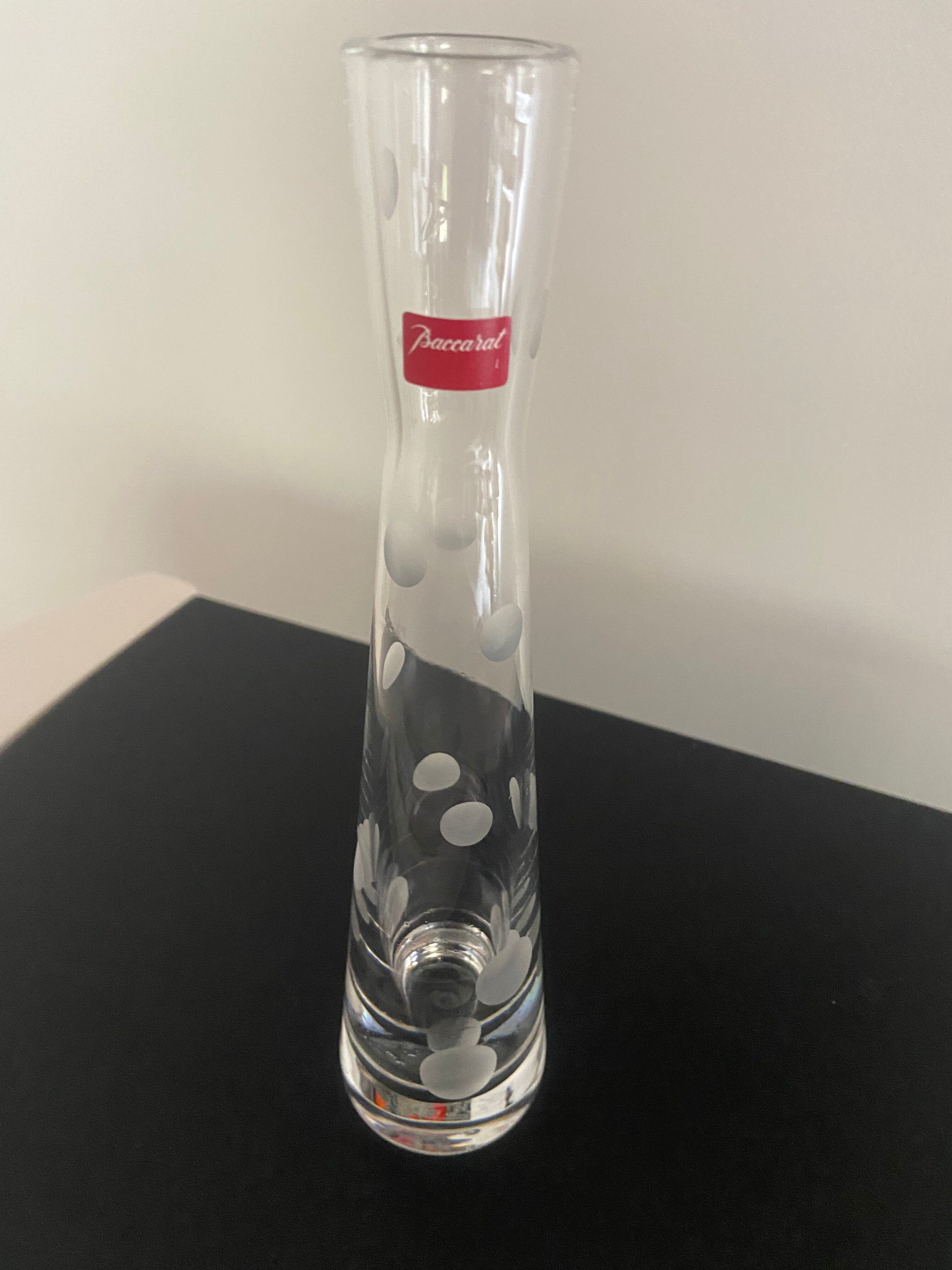 Baccarat Vase Soliflore Crystal Model Passion Clown Bubble Decor Super