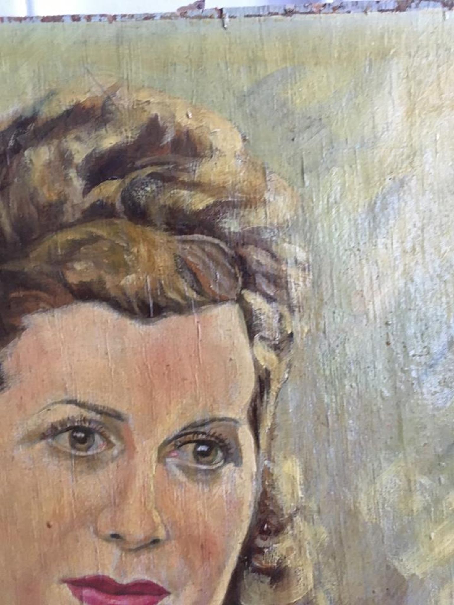 Oil portrait of a woman, 50/60's