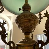Suspension opaline électrifiée style Napoléon III