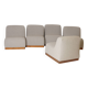 Set of Five Modular reupholstered sofa, 1970
