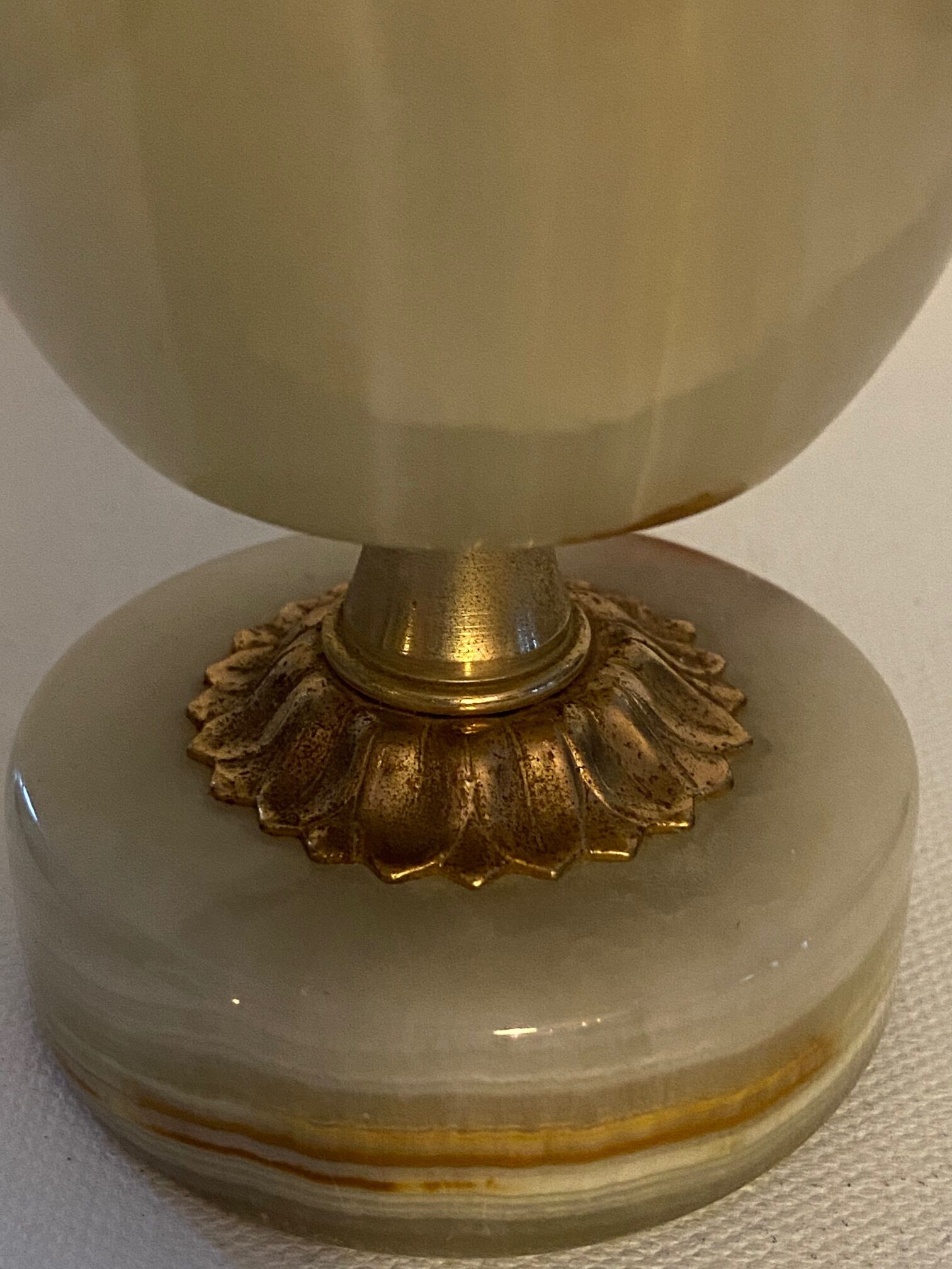 Table lighter in Onyx vintage 1960