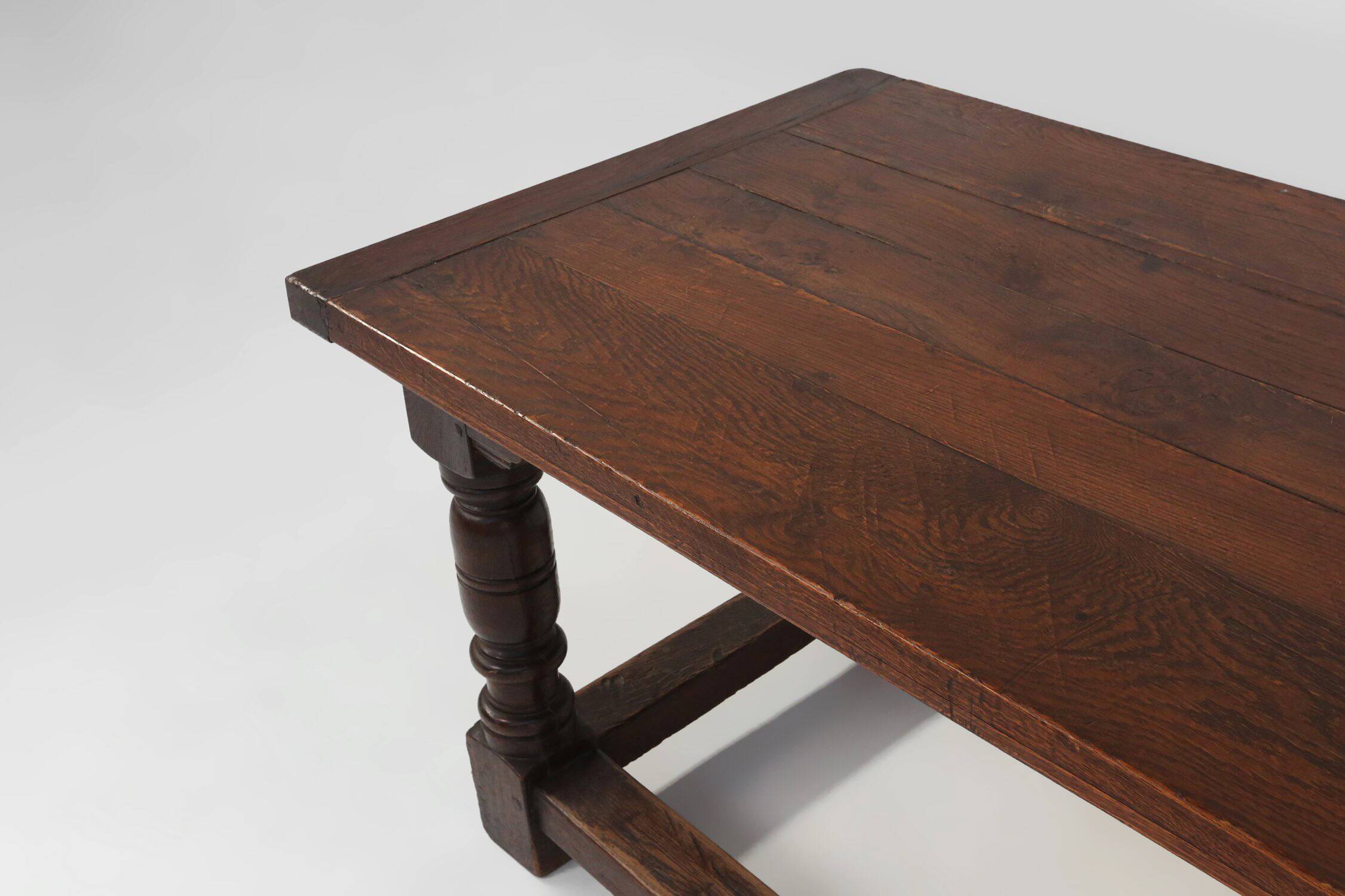 Antique solid Oak Table, France, 1850s