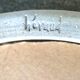 Sandstone mroir signed Robert Heraud, years 70, 27 cm