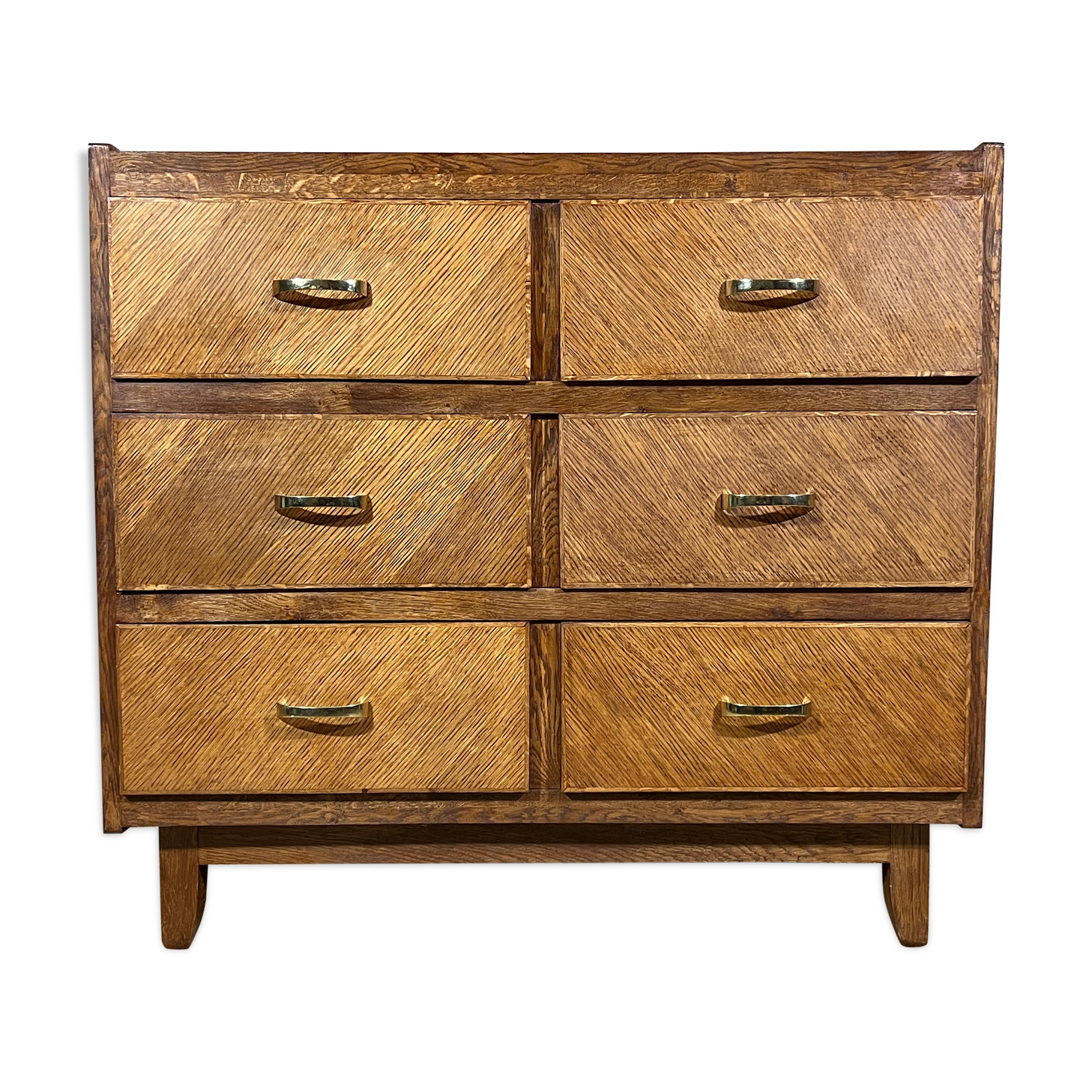 CHEST OF DRAWERS 3 Drawers - Oak - Design - Vintage - 50 60 70's