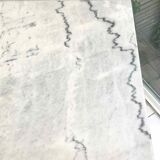 Marble and cast iron bistro table